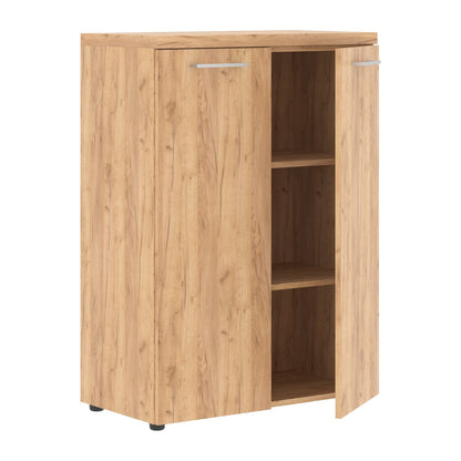 HIGH EXECUTIVE LOW HEIGHT CABINET, MADE IN E1 LAMINATE CHIPBOARD, WITH WOODEN SWING DOORS by Treejar | Souqify
