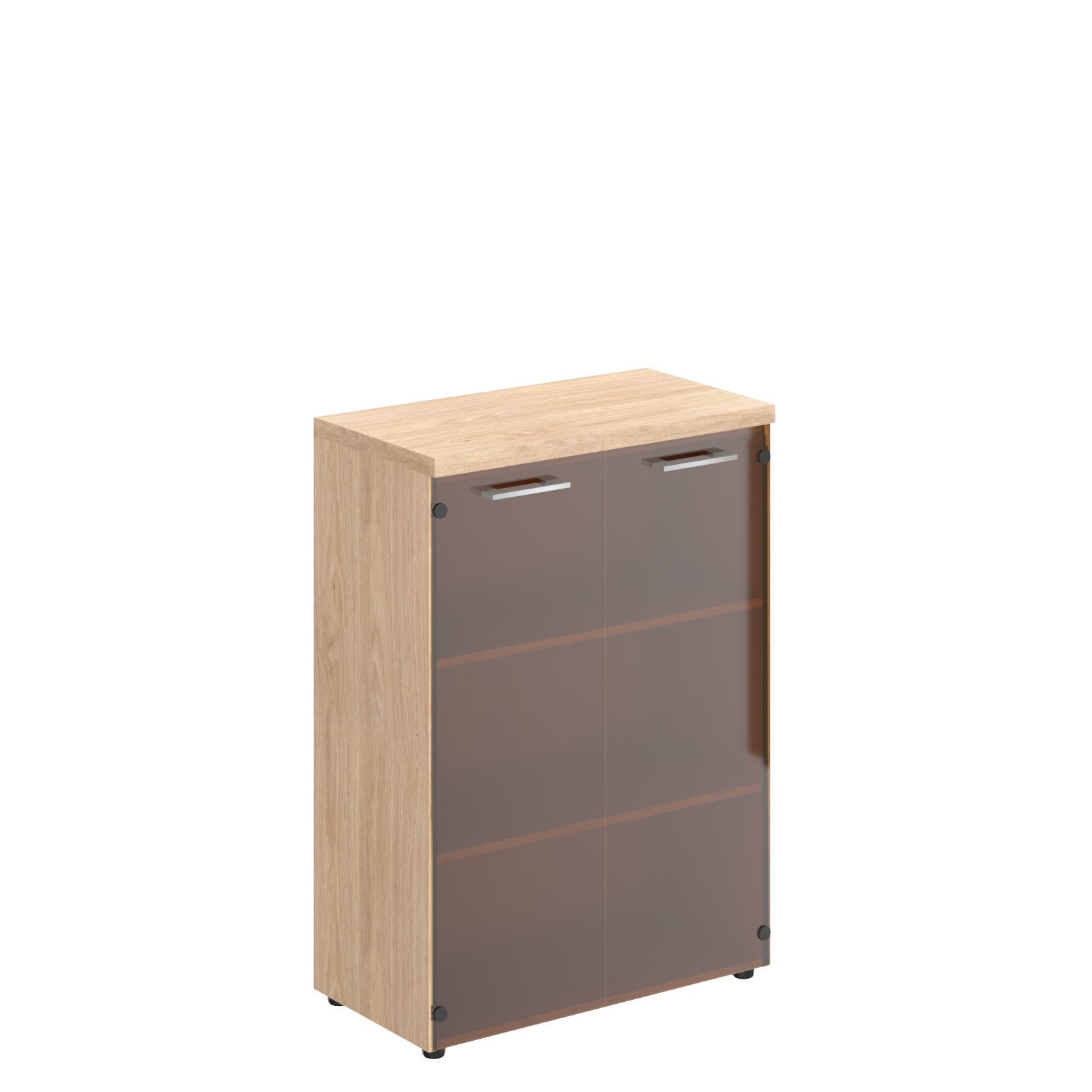 HIGH EXECUTIVE MEDIUM HEIGHT CABINET MADE IN E1 LAMINATE CHIPBOARD WITH GLASS SWING DOOR AND GLOSSY ACRYLIC 3D 2MM EDGES by Treejar | Souqify