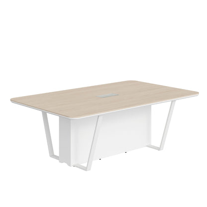 HIGH EXECUTIVE MEETING DESK MADE IN 12MM MDF + NATURAL OAK VENEER by Treejar | Souqify