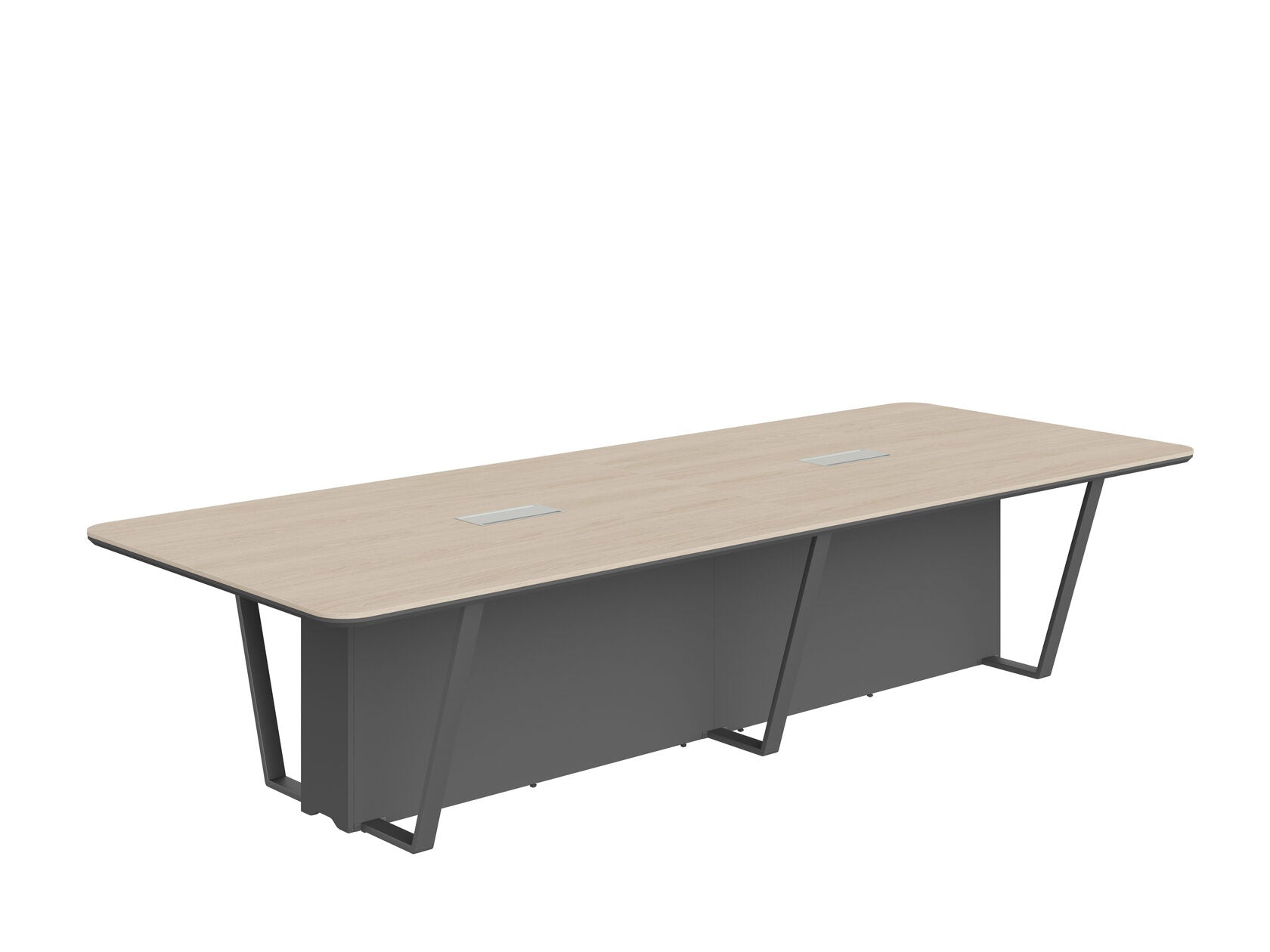 HIGH EXECUTIVE MEETING DESK MADE IN 12MM MDF + NATURAL OAK VENEER by Treejar | Souqify