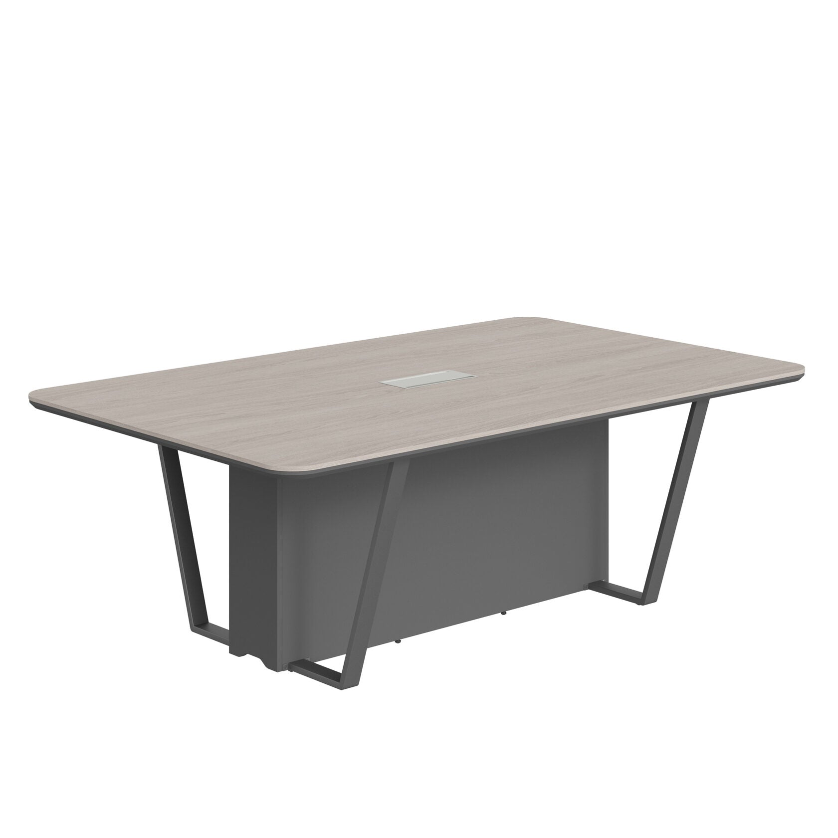HIGH EXECUTIVE MEETING DESK MADE IN 12MM MDF + NATURAL OAK VENEER by Treejar | Souqify