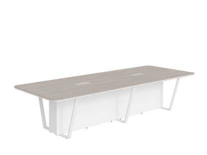 HIGH EXECUTIVE MEETING DESK MADE IN 12MM MDF + NATURAL OAK VENEER by Treejar | Souqify