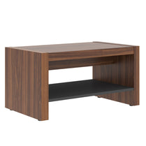 HIGH EXECUTIVE RECTANGULAR SHAPE COFFEE TABLE, MADE IN E1 LAMINATE CHIPBOARD, WITH SHELF BELOW by Treejar | Souqify