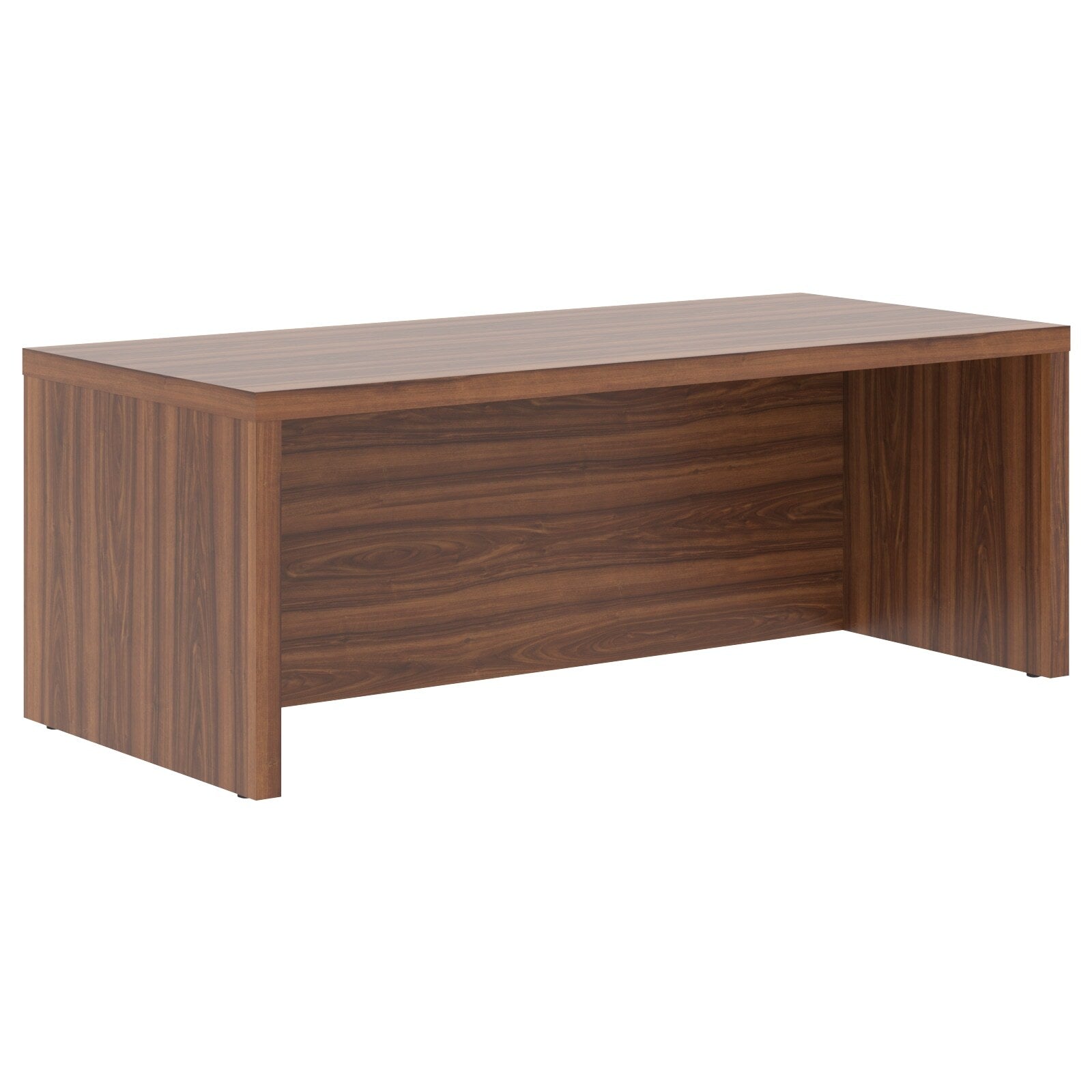 HIGH EXECUTIVE RECTANGULAR SHAPE DESK, MADE IN E1 LAMINATE CHIPBOARD, WITH FULL WOODEN MODESTY PANEL AND LEGS by Treejar | Souqify