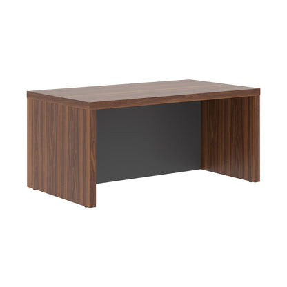HIGH EXECUTIVE RECTANGULAR SHAPE DESK, MADE IN E1 LAMINATE CHIPBOARD, WITH FULL WOODEN MODESTY PANEL AND LEGS by Treejar | Souqify