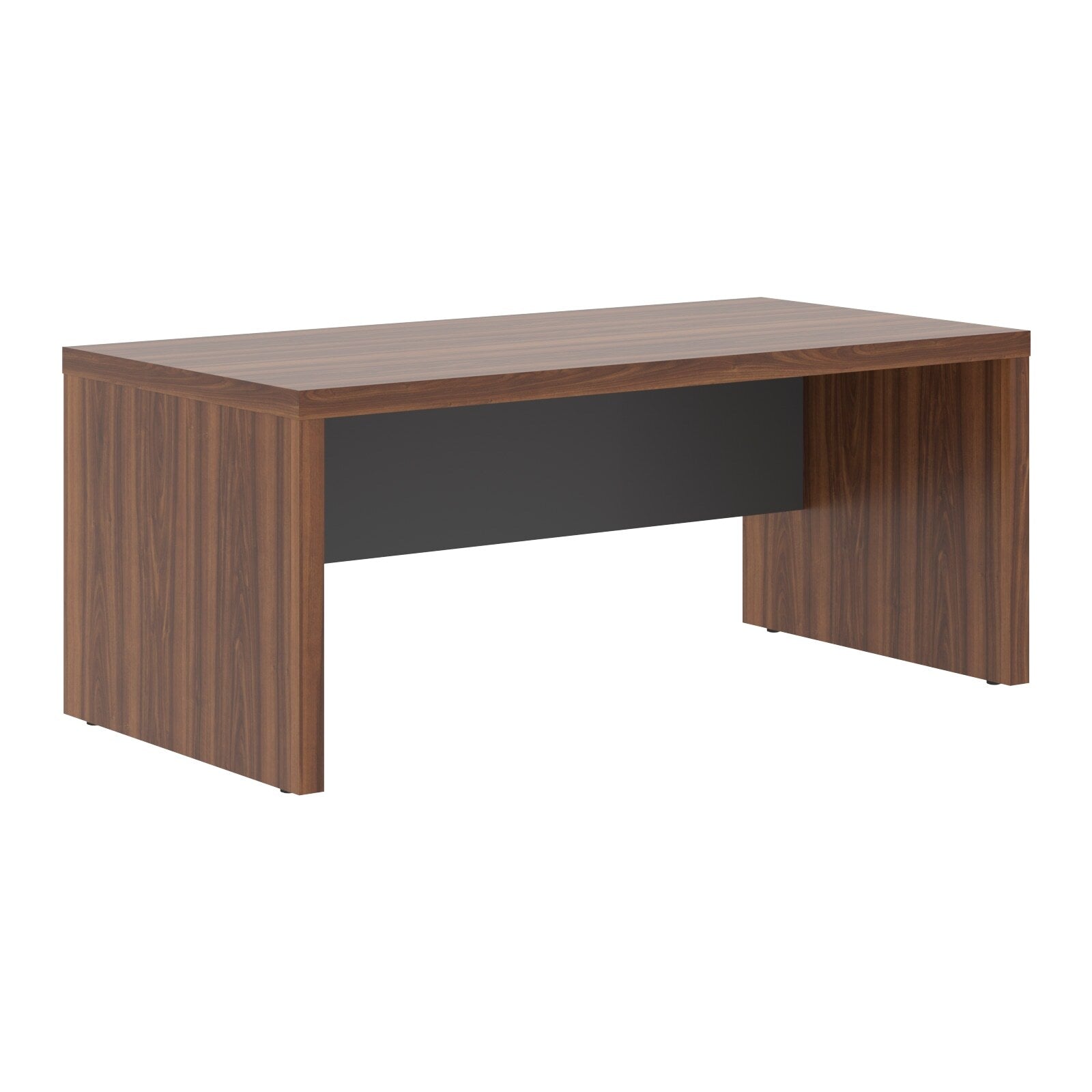 HIGH EXECUTIVE RECTANGULAR SHAPE DESK, MADE IN E1 LAMINATE CHIPBOARD, WITH WOODEN MODESTY PANEL AND LEGS by Treejar | Souqify