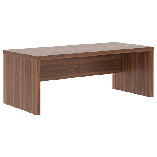HIGH EXECUTIVE RECTANGULAR SHAPE DESK, MADE IN E1 LAMINATE CHIPBOARD, WITH WOODEN MODESTY PANEL AND LEGS by Treejar | Souqify