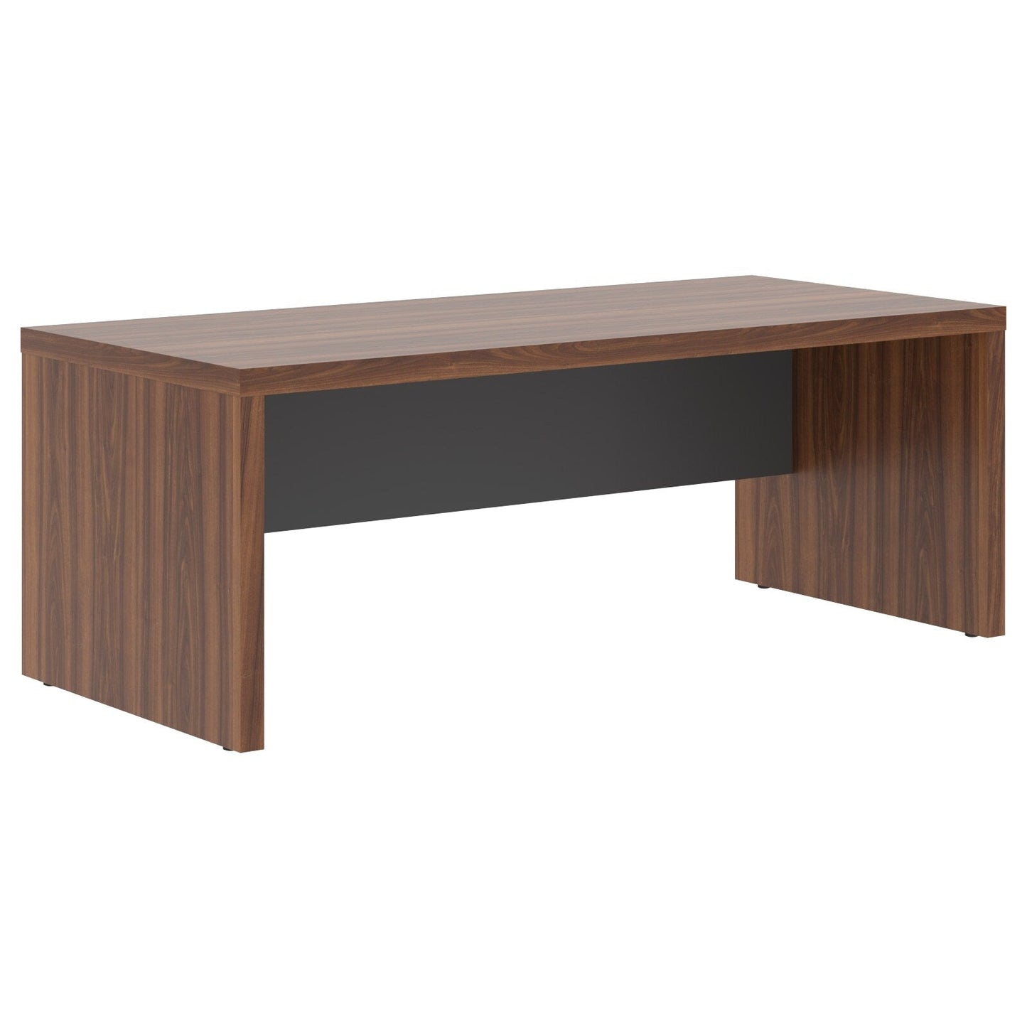 HIGH EXECUTIVE RECTANGULAR SHAPE DESK, MADE IN E1 LAMINATE CHIPBOARD, WITH WOODEN MODESTY PANEL AND LEGS by Treejar | Souqify