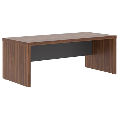 HIGH EXECUTIVE RECTANGULAR SHAPE DESK, MADE IN E1 LAMINATE CHIPBOARD, WITH WOODEN MODESTY PANEL AND LEGS by Treejar | Souqify
