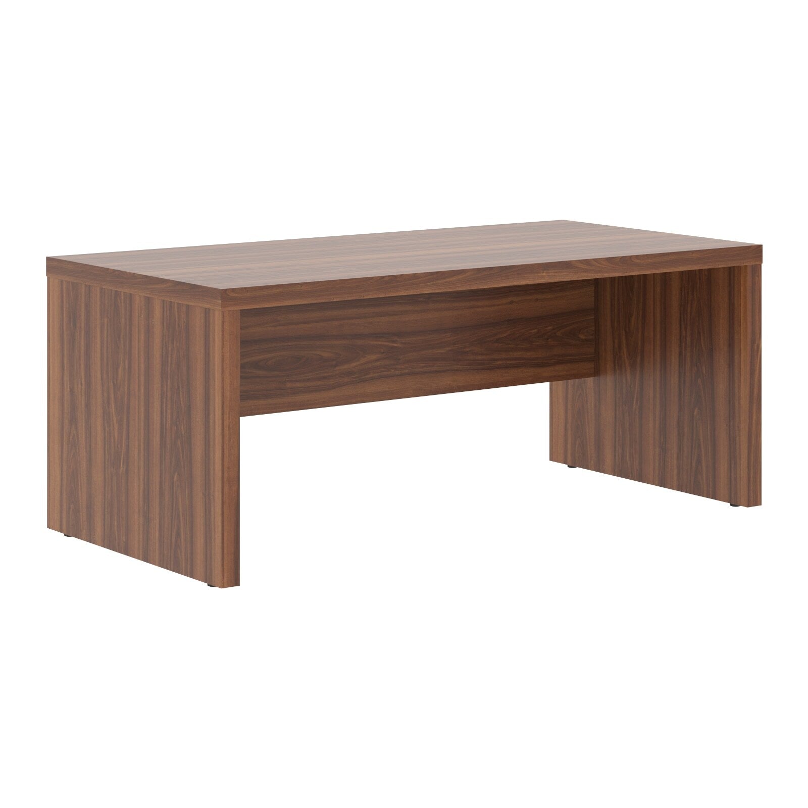 HIGH EXECUTIVE RECTANGULAR SHAPE DESK, MADE IN E1 LAMINATE CHIPBOARD, WITH WOODEN MODESTY PANEL AND LEGS by Treejar | Souqify