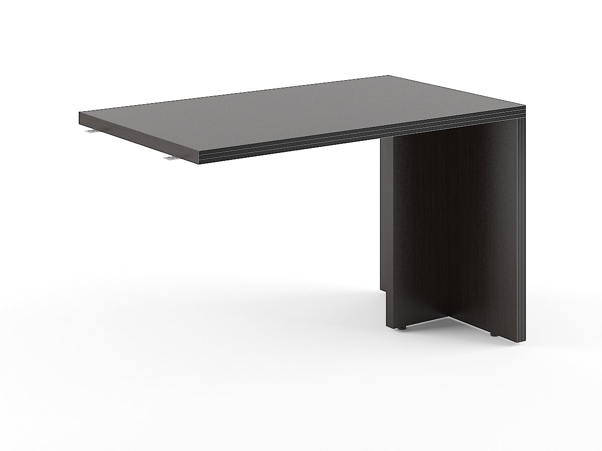 HIGH EXECUTIVE RECTANGULAR SHAPE EXTENSION DESK, MADE IN E1 LAMINATE CHIPBOARD, WITH GLOSSY ACRYLIC 3D 2MM EDGES AND LEGS by Treejar | Souqify
