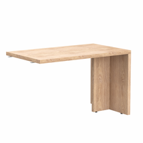 HIGH EXECUTIVE RECTANGULAR SHAPE EXTENSION DESK, MADE IN E1 LAMINATE CHIPBOARD, WITH GLOSSY ACRYLIC 3D 2MM EDGES AND LEGS by Treejar | Souqify