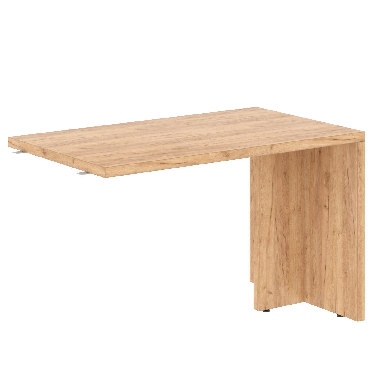 HIGH EXECUTIVE RECTANGULAR SHAPE EXTENSION DESK, MADE IN E1 LAMINATE CHIPBOARD, WITH GLOSSY ACRYLIC 3D 2MM EDGES AND LEGS by Treejar | Souqify