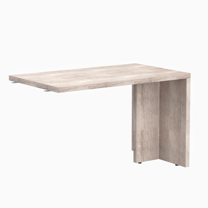 HIGH EXECUTIVE RECTANGULAR SHAPE EXTENSION DESK, MADE IN E1 LAMINATE CHIPBOARD, WITH GLOSSY ACRYLIC 3D 2MM EDGES AND LEGS by Treejar | Souqify