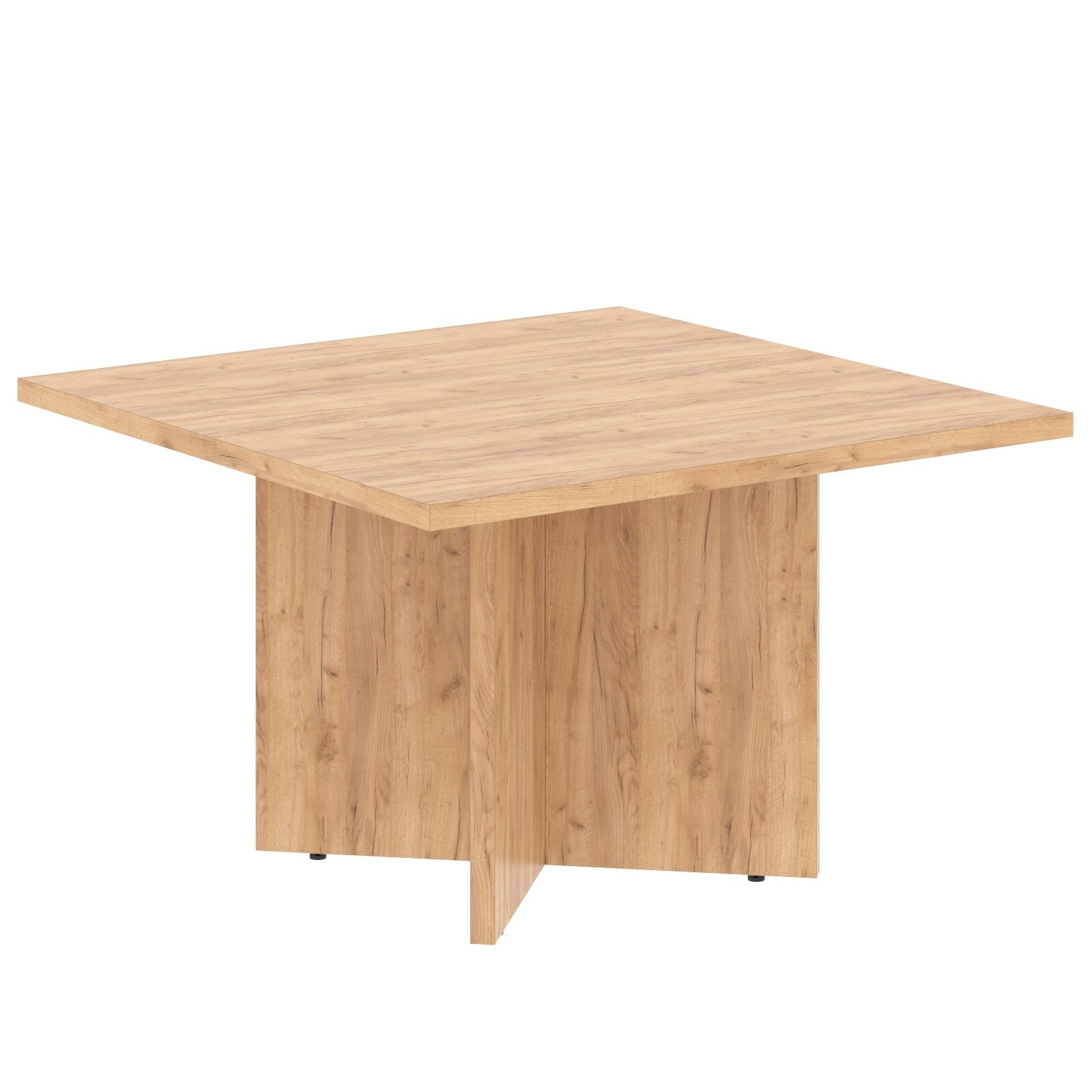 HIGH EXECUTIVE SQUARE SHAPE MEETING DESK, MADE IN E1 LAMINATE CHIPBOARD, WITH GLOSSY ACRYLIC 3D 2MM EDGES AND LEGS by Treejar | Souqify