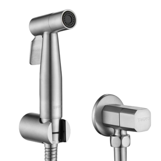 HS40 - Steel Series - Bidet Set & Angle Valve by TUSCANI | Souqify