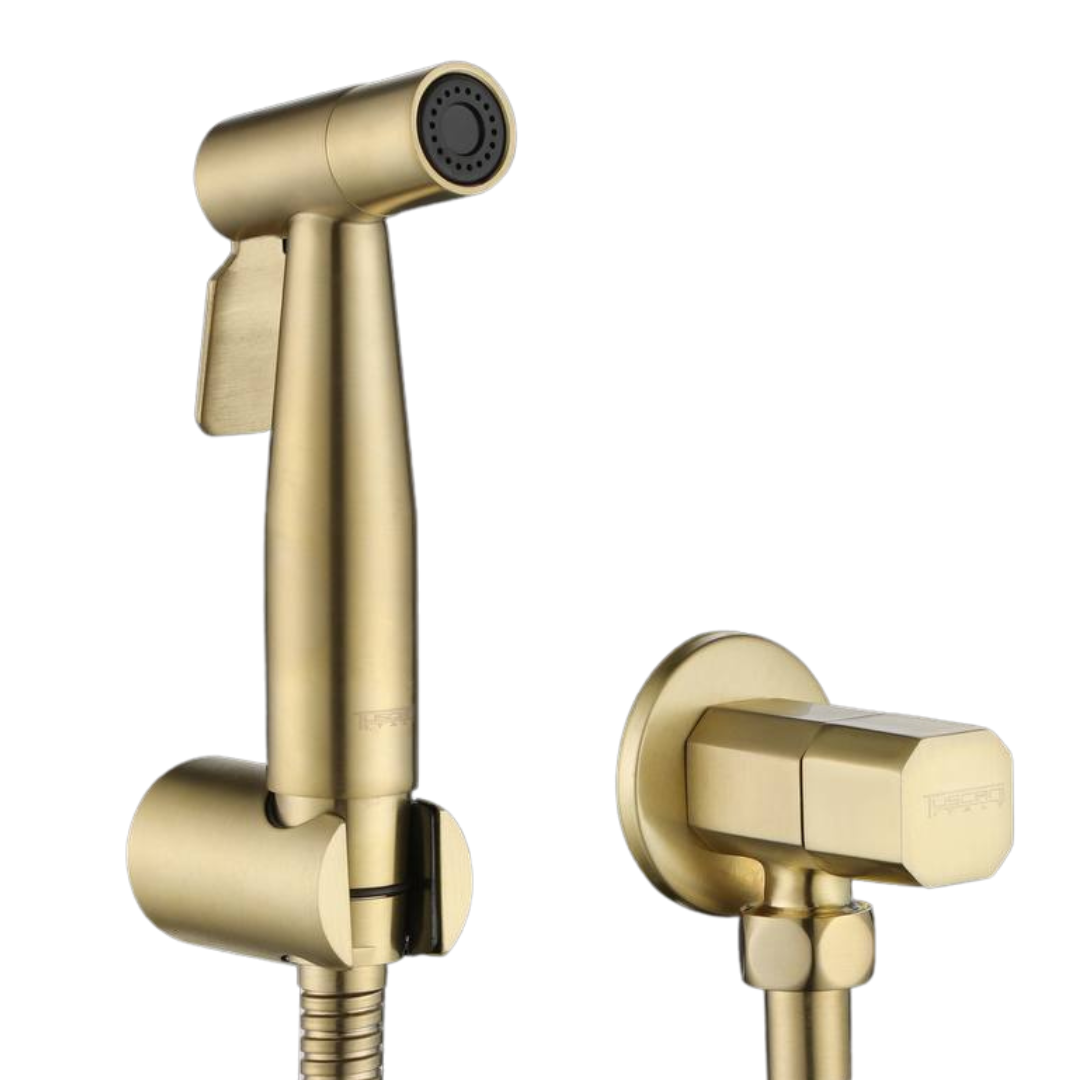 HS40 - Steel Series - Bidet Set & Angle Valve by TUSCANI | Souqify