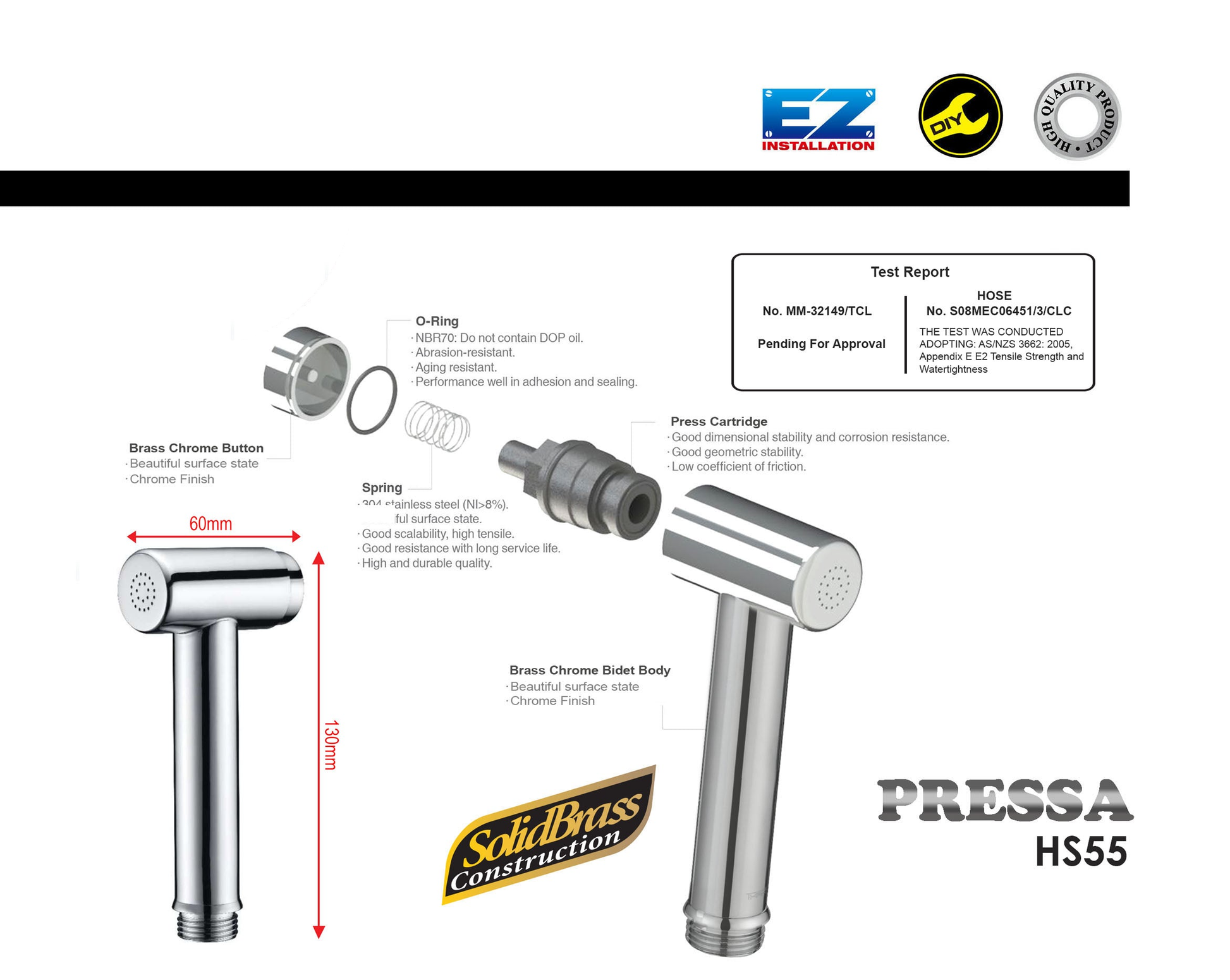 HS55CT - Pressa Series - Bidet Set by TUSCANI | Souqify
