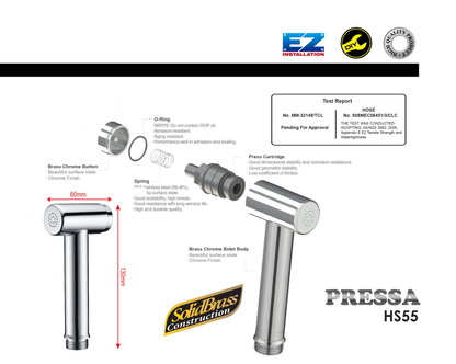 HS55CT - Pressa Series - Bidet Set by TUSCANI | Souqify