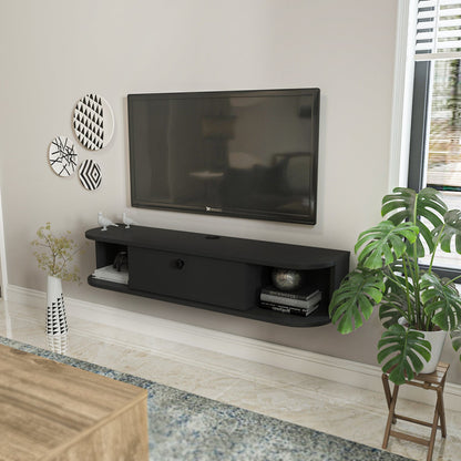 Ibarra 120 cm Asma TV Unit Antrasit by DECOROTIKA | Souqify