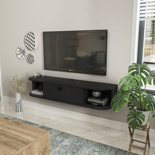 Ibarra 120 cm Asma TV Unit Antrasit by DECOROTIKA | Souqify