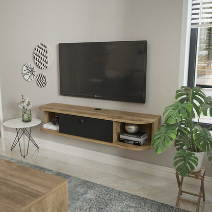 Ibarra 120 cm Asma TV Unit Ud Siyah by DECOROTIKA | Souqify