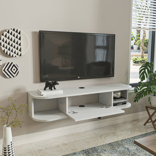 Ibarra 120 cm Asma TV Unit White by DECOROTIKA | Souqify