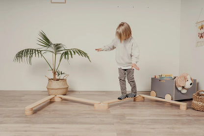 Balancing Beam with Stepping Stones - Kids Play Set