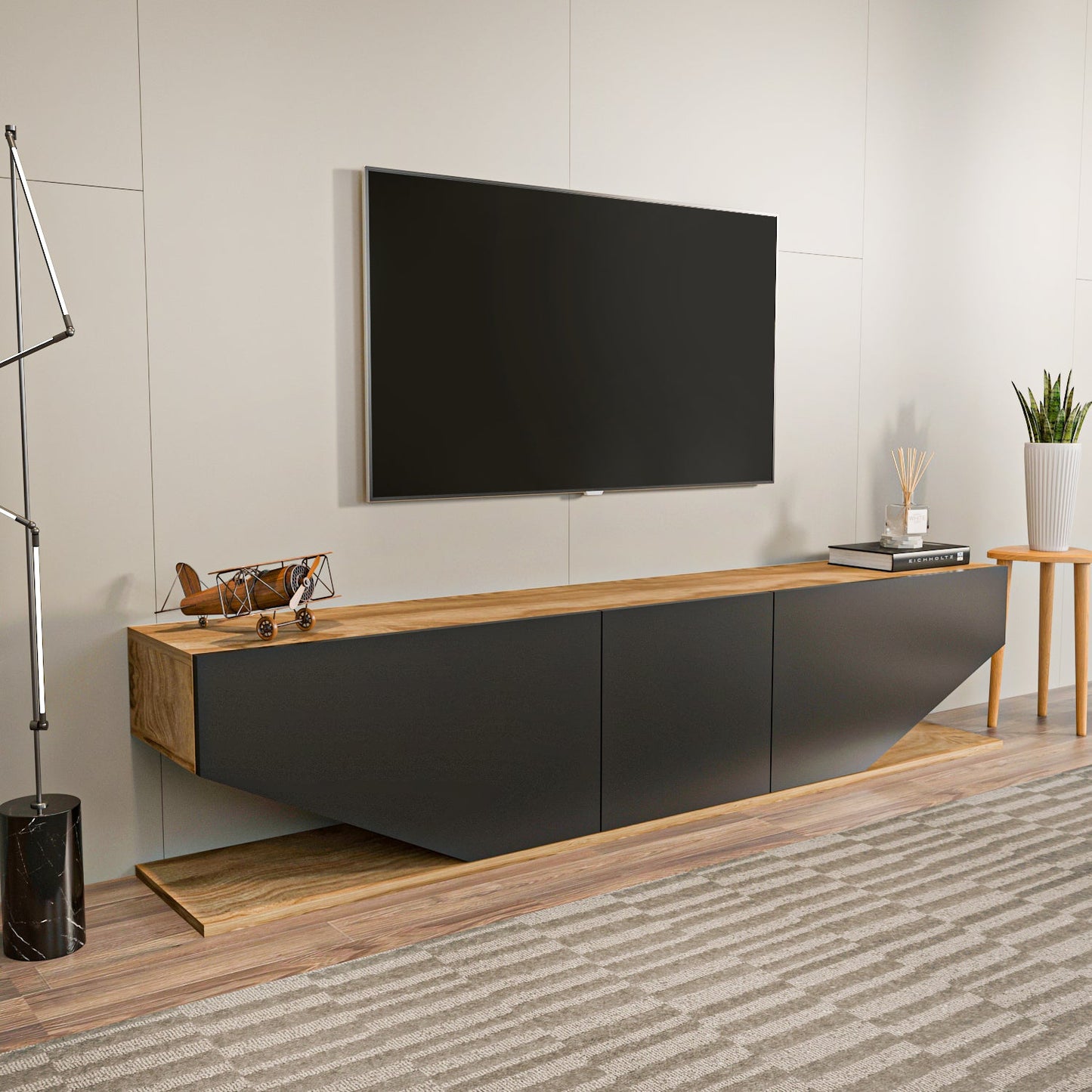 Inci TV Unit Oud Oak by DECOROTIKA | Souqify