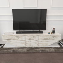 Inci TV Unit White Ephesus by DECOROTIKA | Souqify