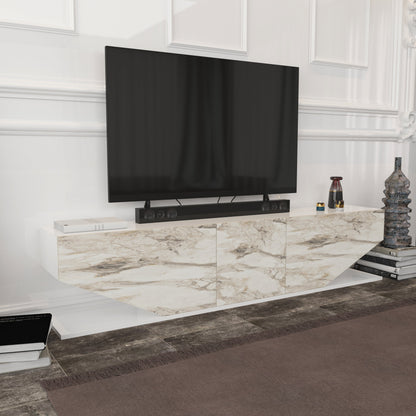 Inci TV Unit White Ephesus by DECOROTIKA | Souqify
