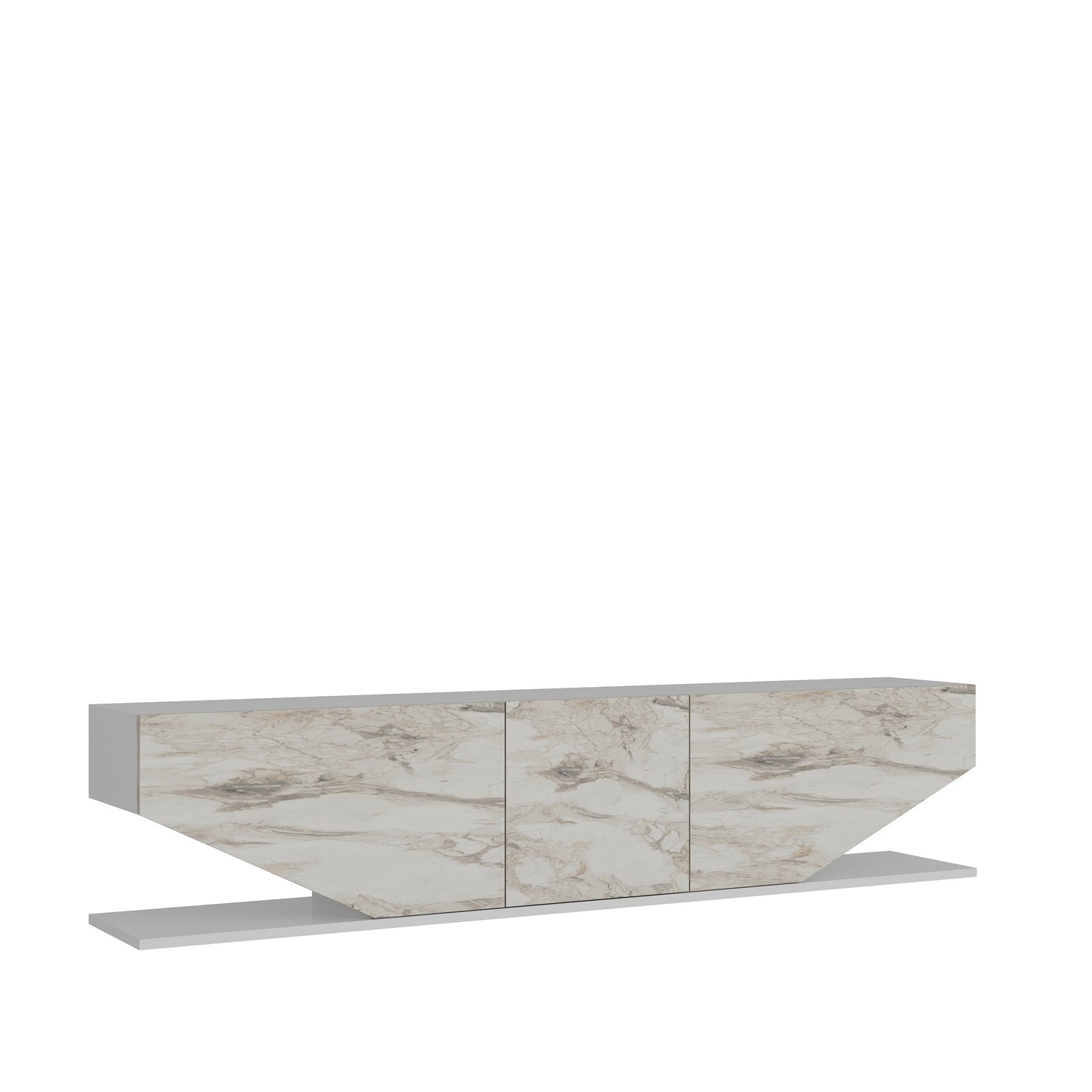 Inci TV Unit White Ephesus by DECOROTIKA | Souqify