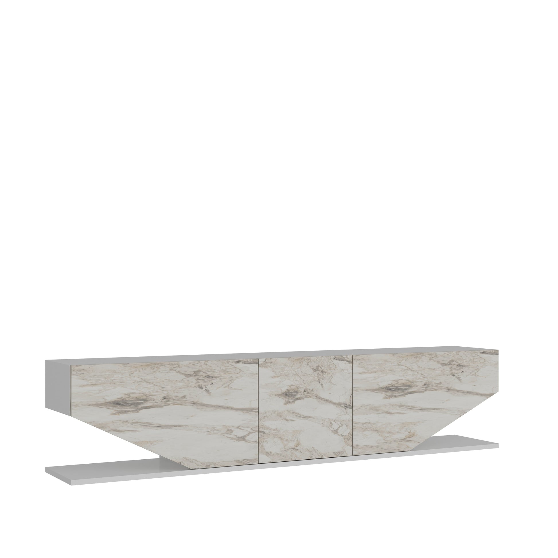 Inci TV Unit White Ephesus by DECOROTIKA | Souqify