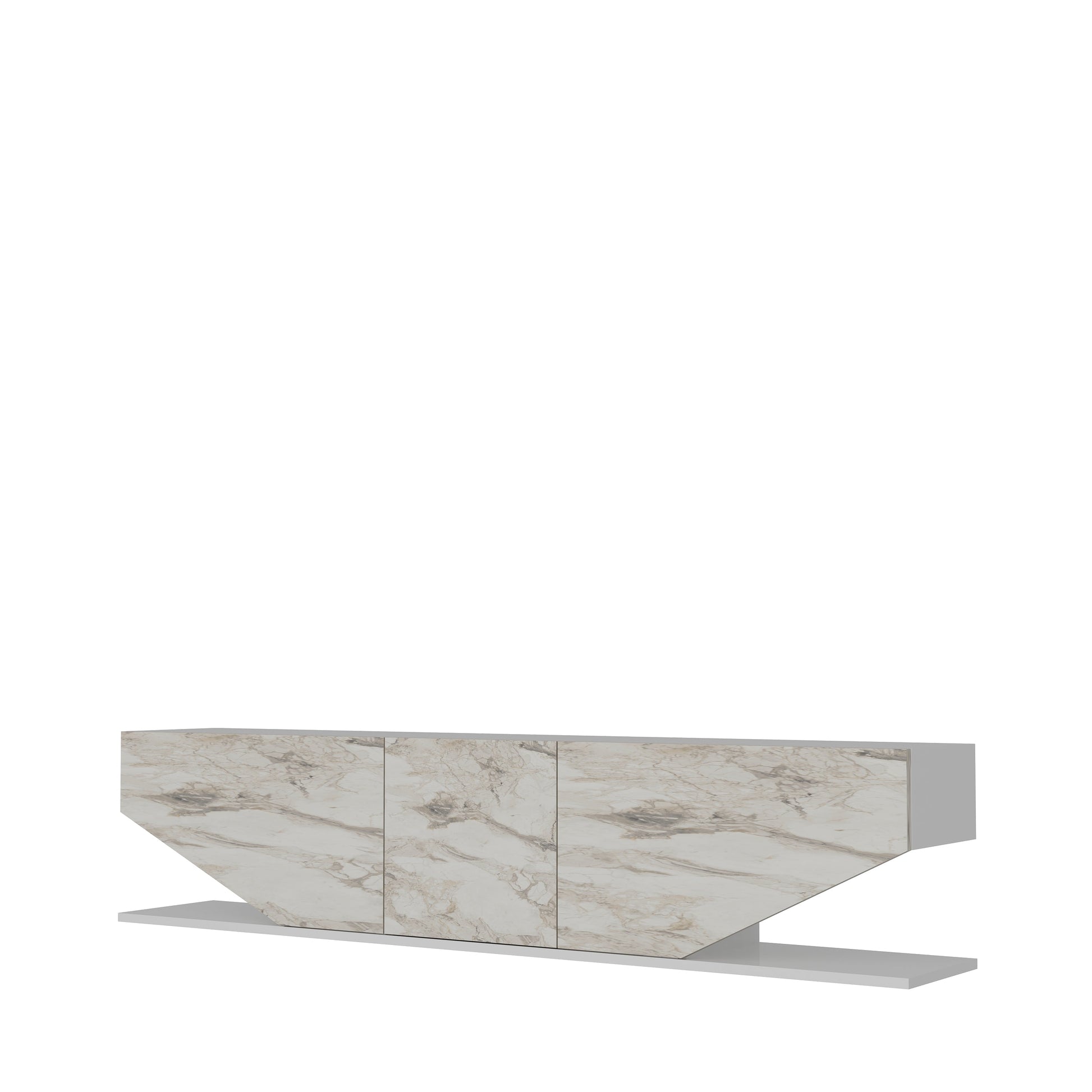 Inci TV Unit White Ephesus by DECOROTIKA | Souqify