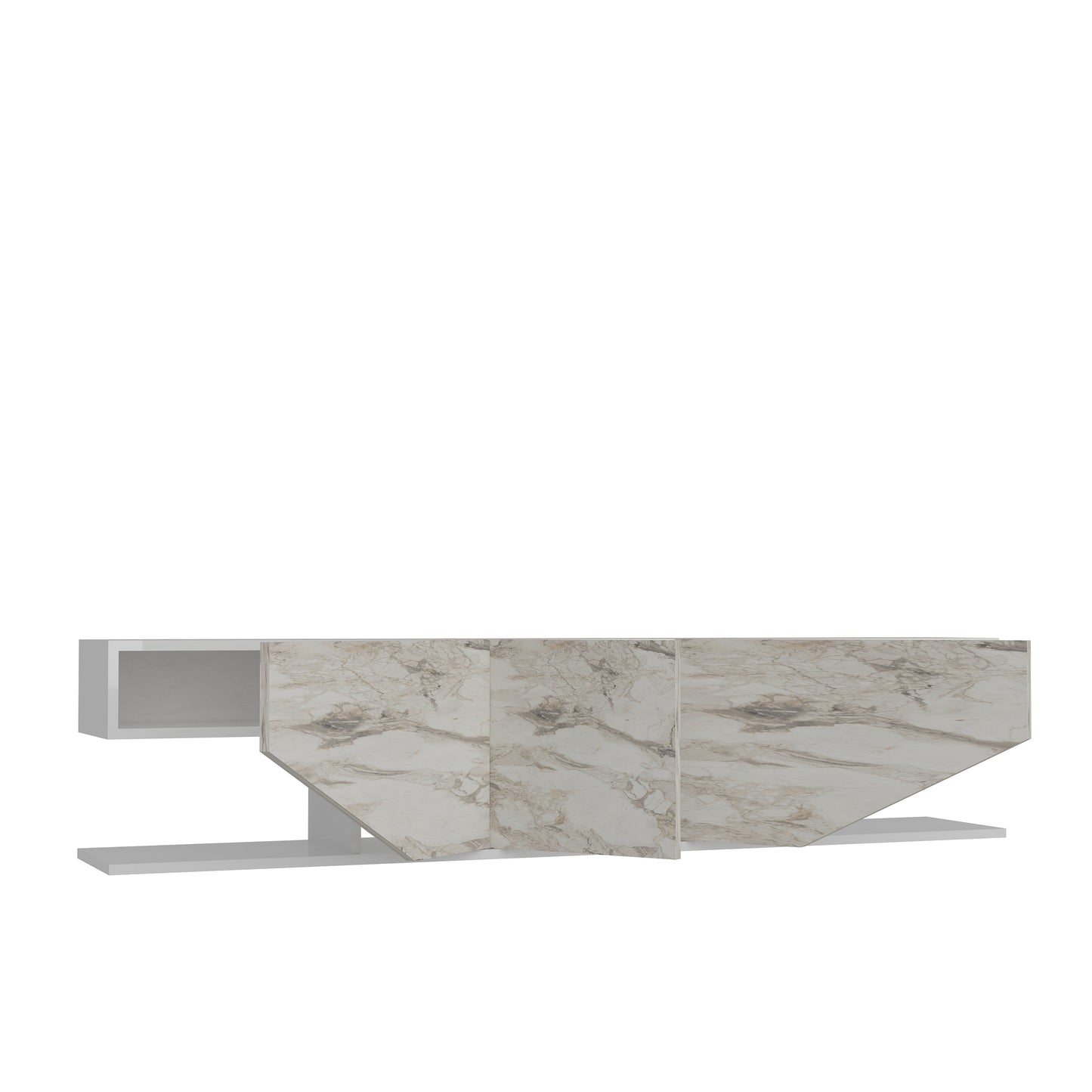 Inci TV Unit White Ephesus by DECOROTIKA | Souqify