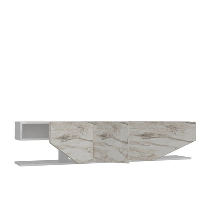 Inci TV Unit White Ephesus by DECOROTIKA | Souqify