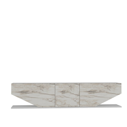Inci TV Unit White Ephesus by DECOROTIKA | Souqify