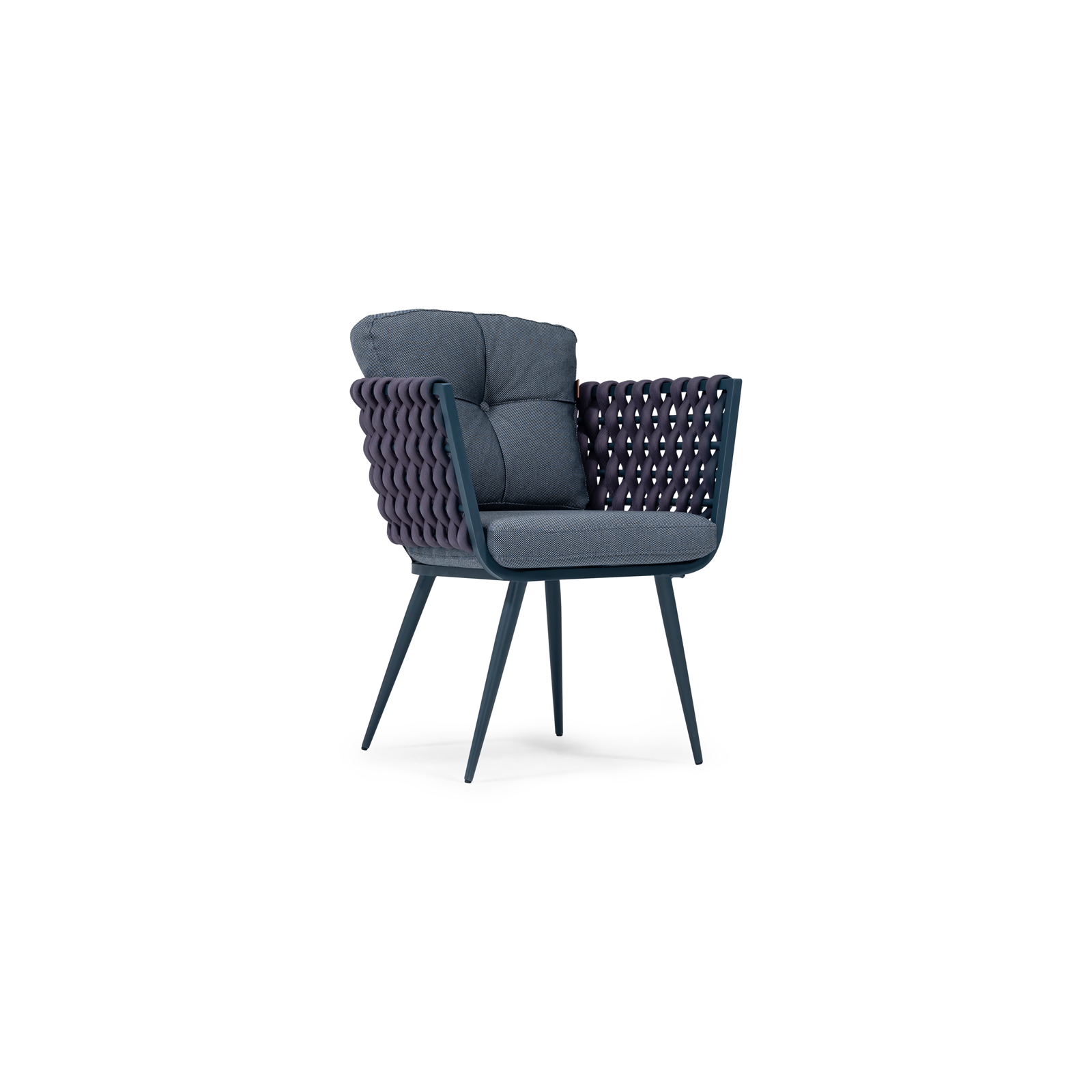 Jadore ALLUMINIUM by SANCREA | Souqify- Modern indoor -outdoor accent chair with plush cushions
