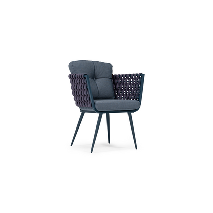 Jadore ALLUMINIUM by SANCREA | Souqify- Modern indoor -outdoor accent chair with plush cushions