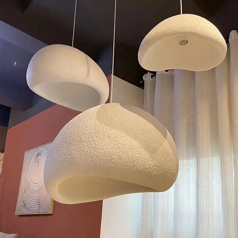 Japanese Style Wabi Sabi Chandelier Ceiling Lamp Hanging Lamps Resin Pendant Light Nordic Design Resin Living Room Restaurant by Zhongsan | Souqify
