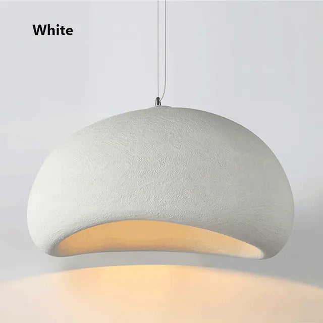 Japanese Style Wabi Sabi Chandelier Ceiling Lamp Hanging Lamps Resin Pendant Light Nordic Design Resin Living Room Restaurant by Zhongsan | Souqify