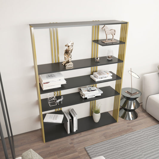 Jeni Kitaplk Gri -Gold Demir by DECOROTIKA | Souqify