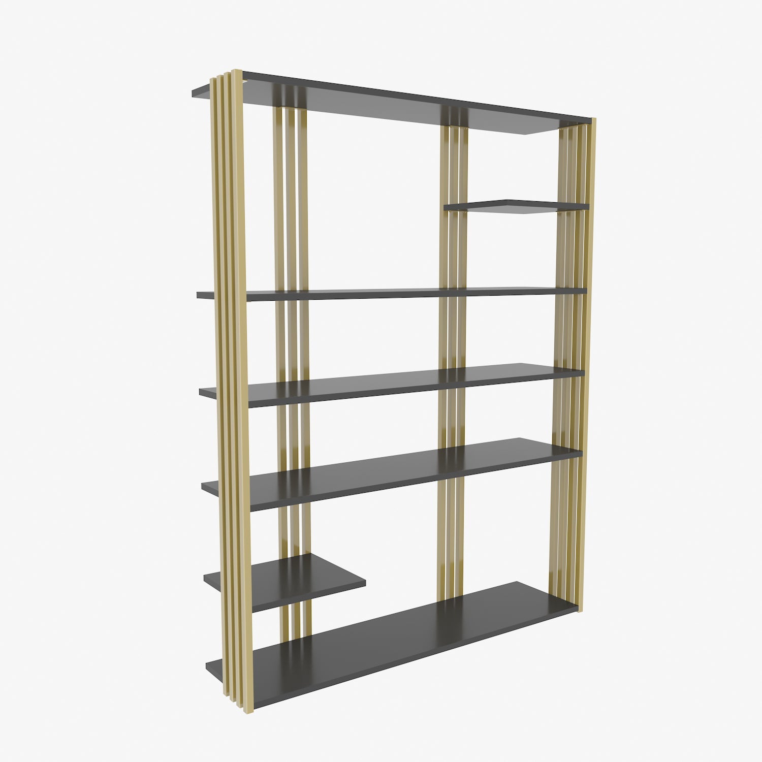 Jeni Kitaplk Gri -Gold Demir by DECOROTIKA | Souqify