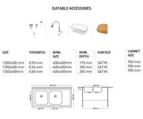 K004 MAY SERIES DOUBLE BOWLS KITCHEN SINK by Maykromluks | Souqify