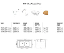 K006 MAY SERIES DOUBLE BOWLS KITCHEN SINK by Maykromluks | Souqify