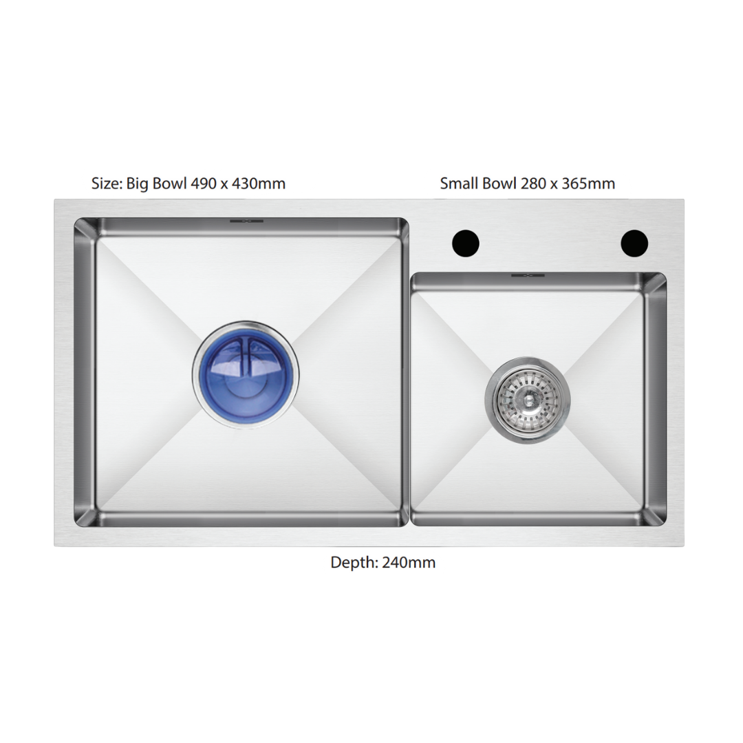 K8248NS - Top & Under-Mount Use Kitchen Sink by TUSCANI | Souqify