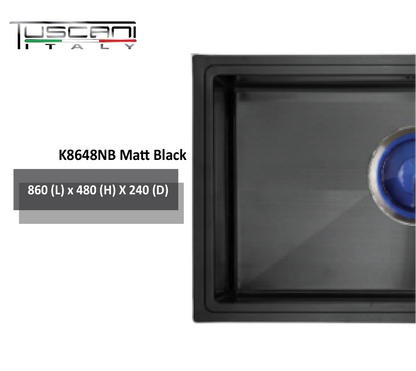 K8648NS Set - Top & Under-Mount Use Kitchen Sink by TUSCANI | Souqify