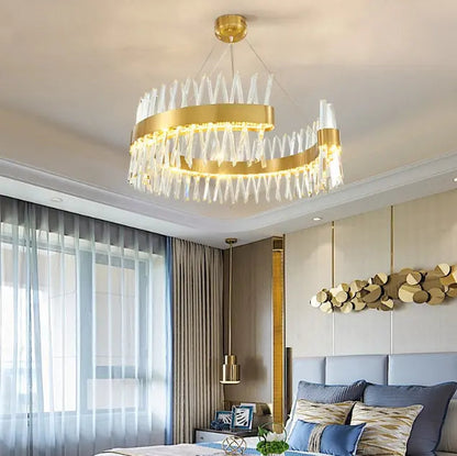Kitchen lustre living room fixture hotel home indoor decoration crystal modern luxury led pendant light chandelier by Zhongsan | Souqify