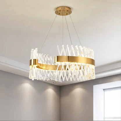 Kitchen lustre living room fixture hotel home indoor decoration crystal modern luxury led pendant light chandelier by Zhongsan | Souqify