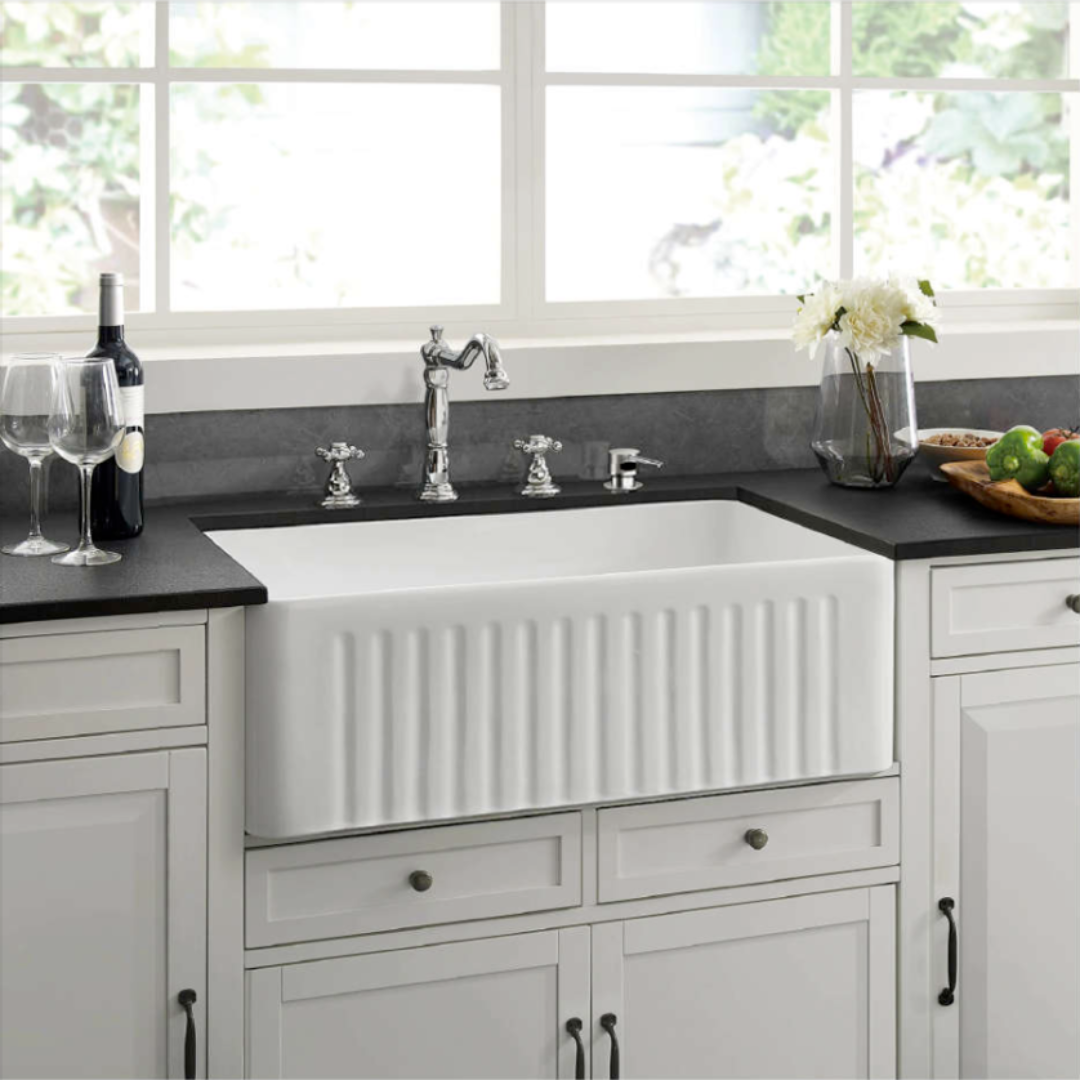 KS2418 | KS3018 - Farmhouse Kitchen Sink by TUSCANI | Souqify